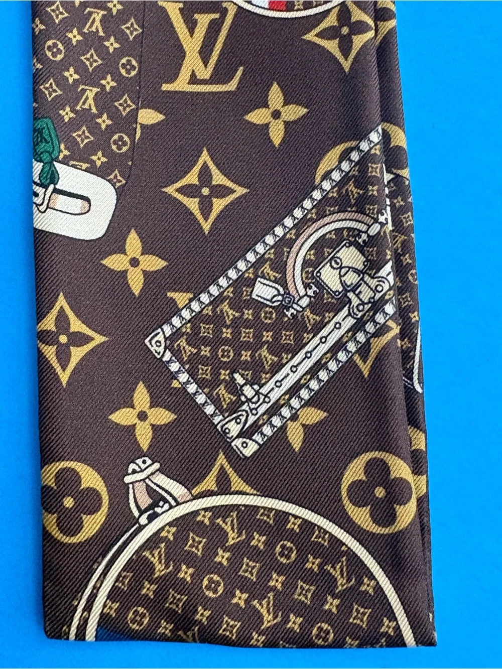 🌼 Louis Vuitton Steamer Trunks Silk Bandeau - with Box